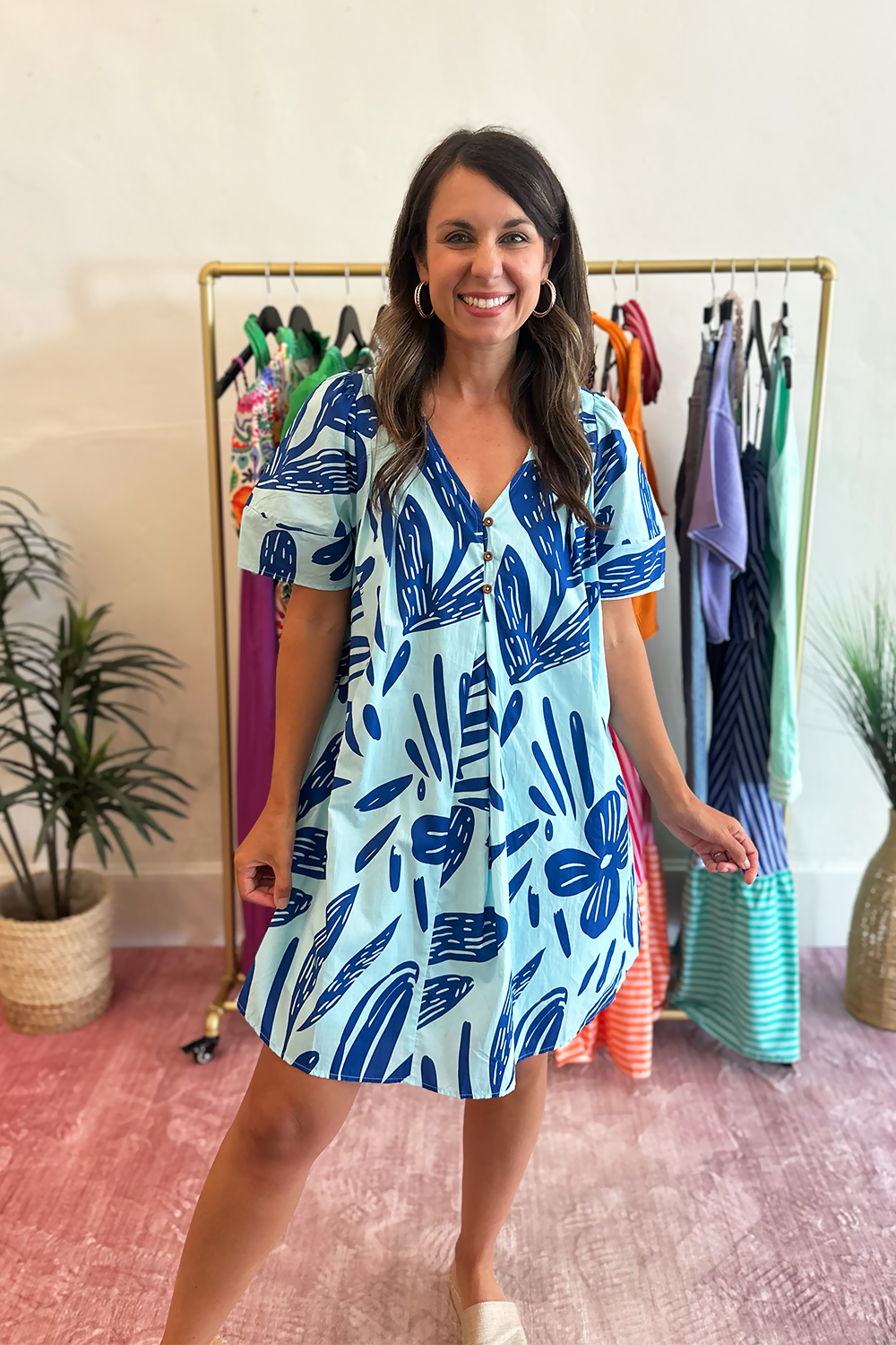 aqua summer dress Under the Palms Strapless this dress is perfect for warm Summer in Stripes Seersucker Mini