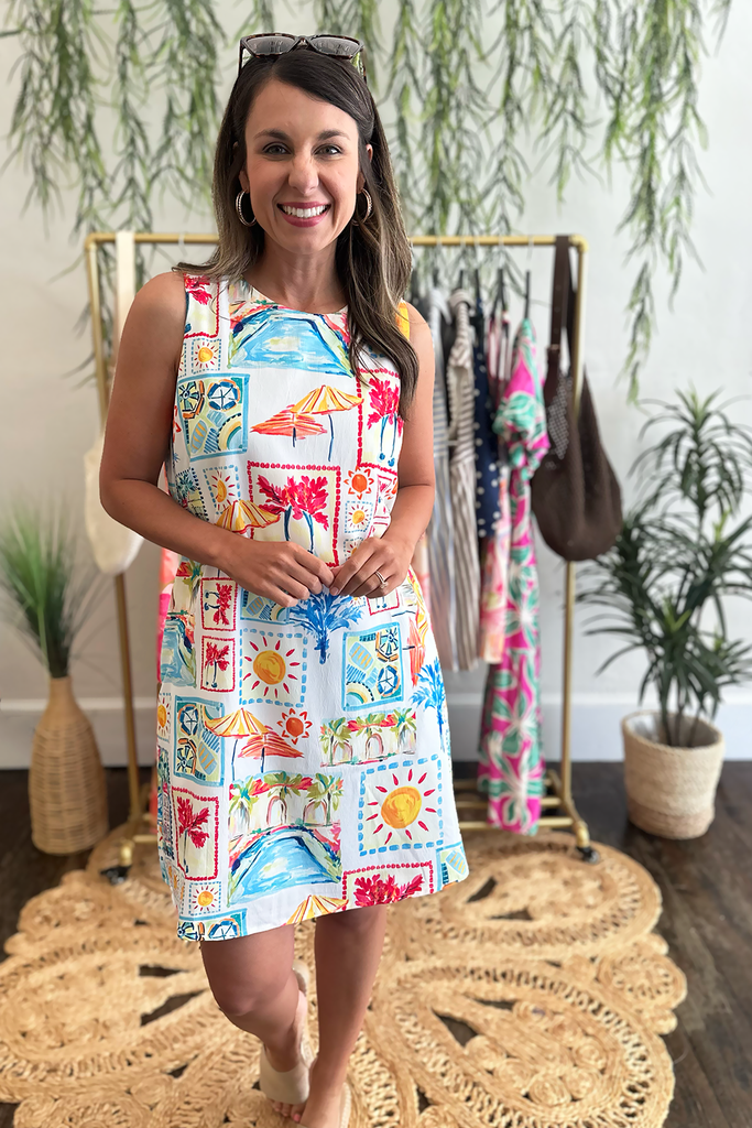 beach shift dress Tropical Vacation Print | Women's Summer Dresses Uniform: Service dress blue, Womens Petite Evening Dresses Maxi Color:Sage Pink