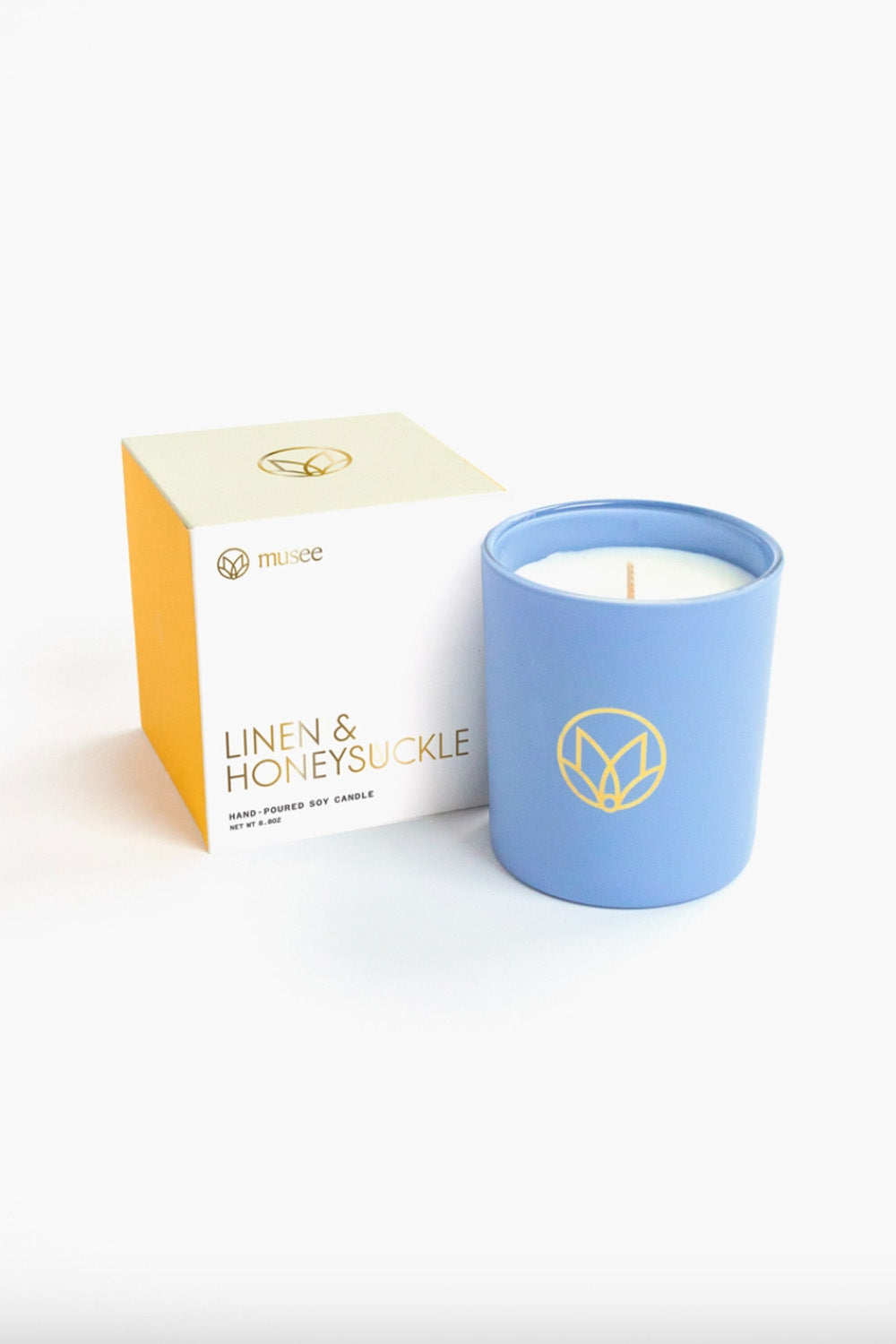Linen & Honeysuckle Soy Candle