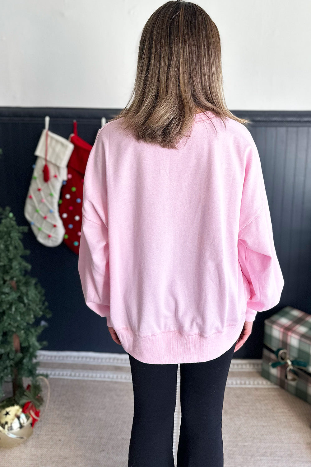 Pink Sequin Nutcracker Sweatshirt