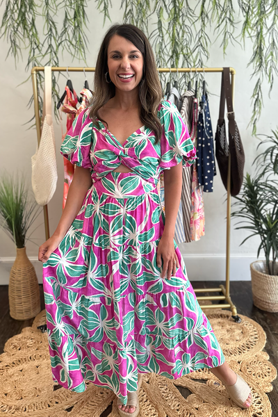 pink twist front dress Warehouse Women's One Shoulder Twist Front Keyhole Satin Maxi Dress in Pink