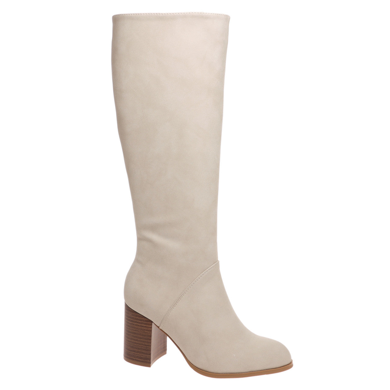 Nude Suede Tall Boots