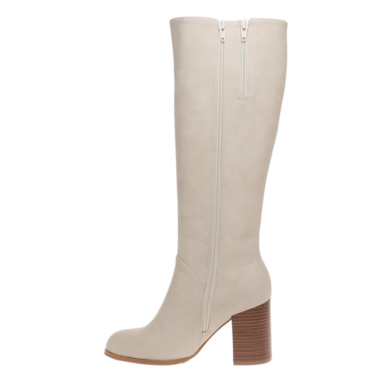 Nude Suede Tall Boots
