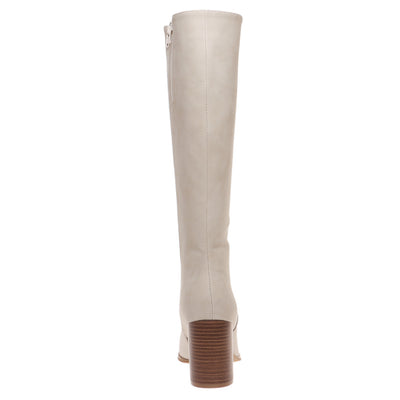 Nude Suede Tall Boots