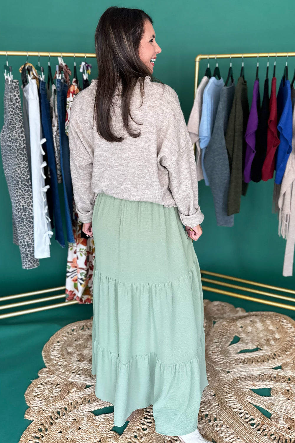 Button Front Cardigan Oatmeal