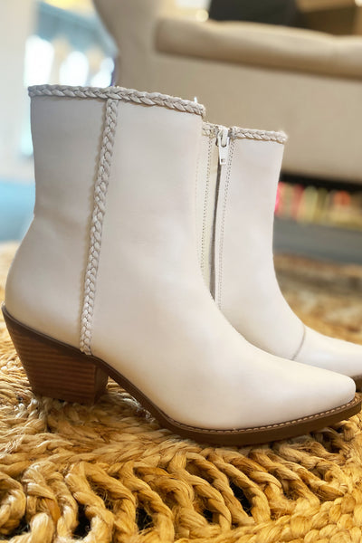 Arial White Bootie- Matisse