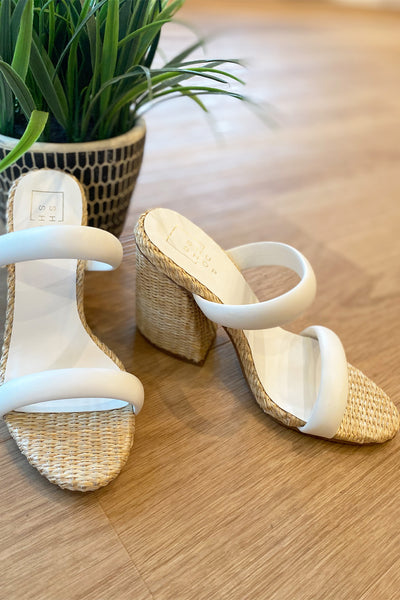 Gardenia Heels in White- Shu Shop